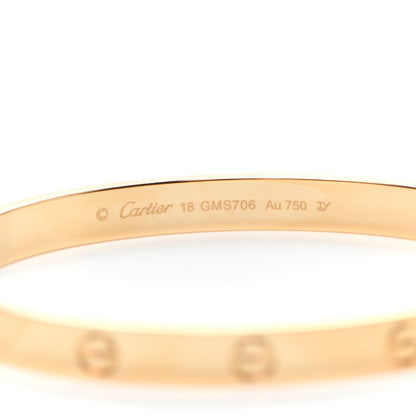 Cartier 18K Yellow Gold LOVE Bracelet 18 5 of 7