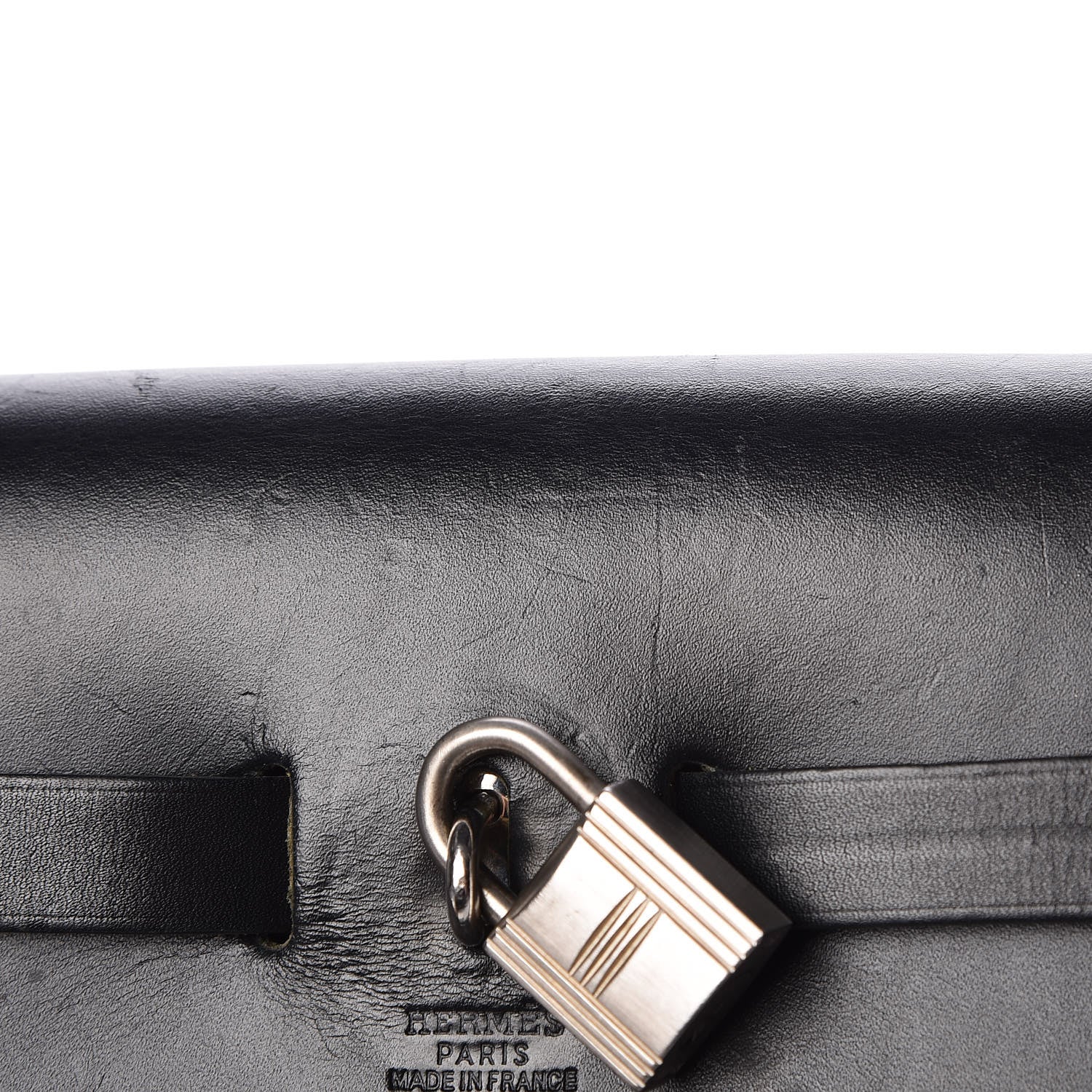 Hermes Toile Vache Calfskin Herbag 30 PM Black Natural 19 of 29