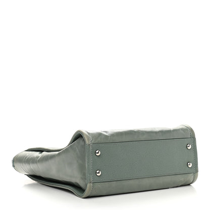 Chanel Glazed Calfskin Mini Deauville Tote Green 4 of 12