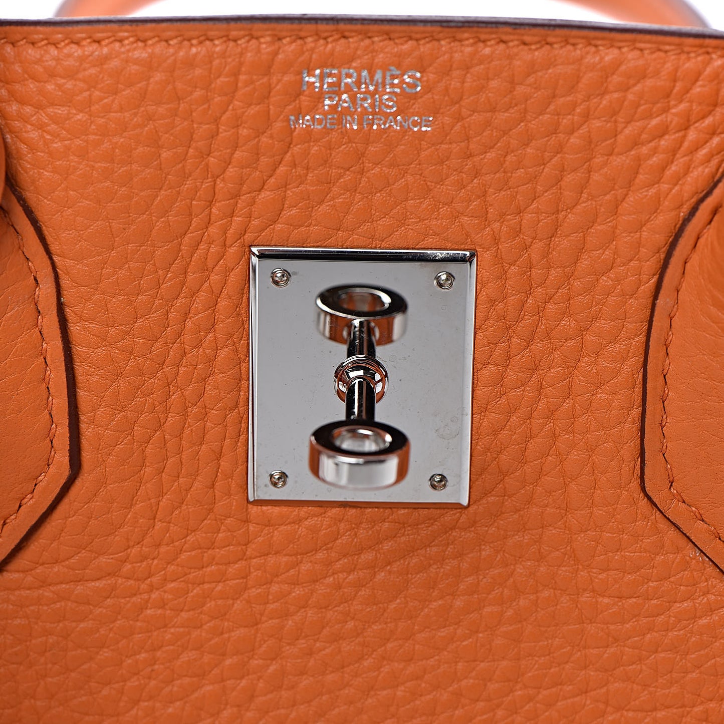 Taurillon Clemence Birkin 30 Orange