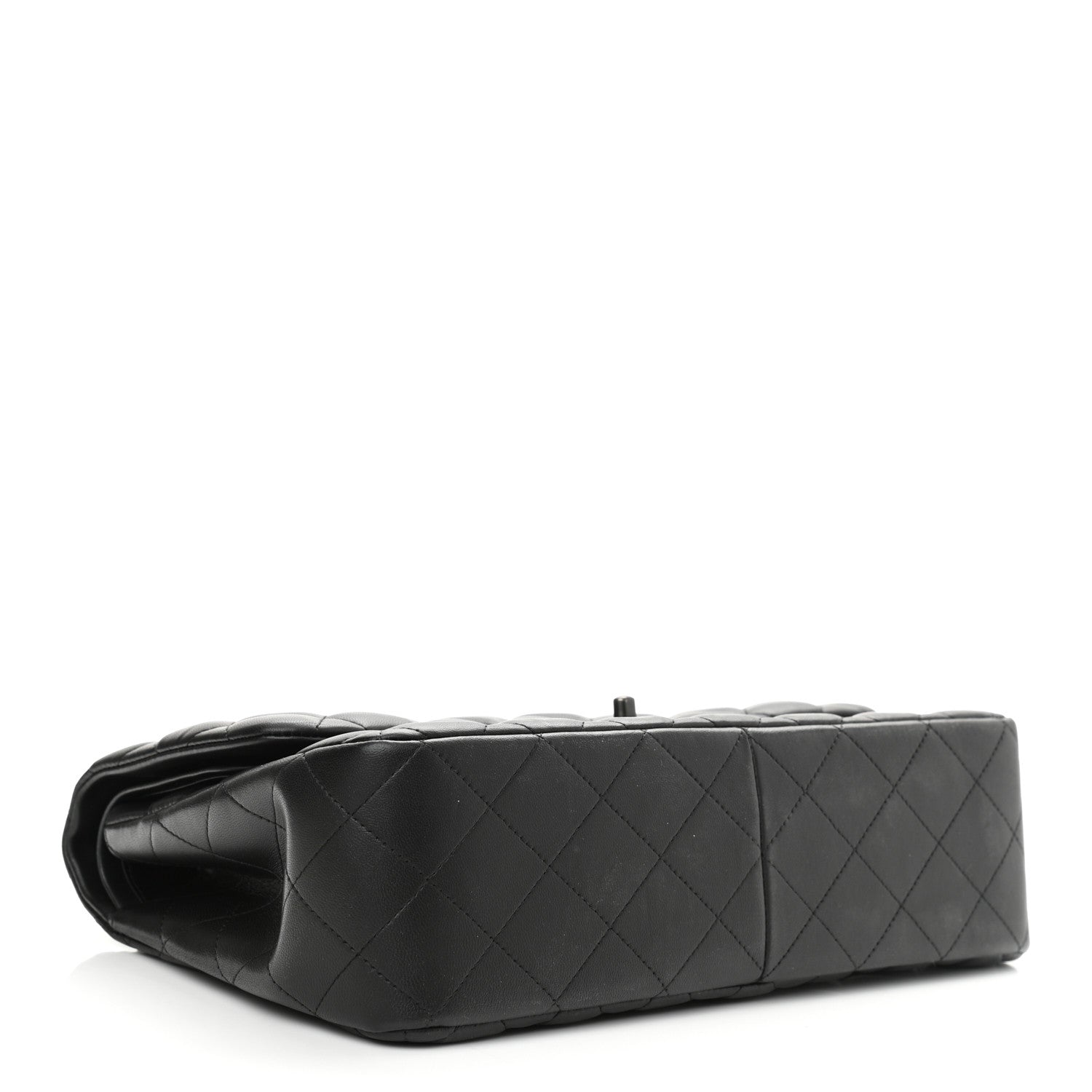 Chanel Lambskin Quilted Jumbo Double Flap So Black 4 of 12
