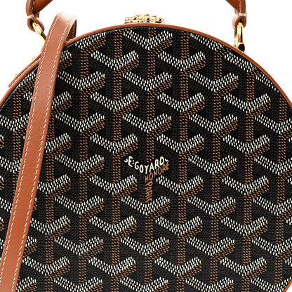 Goyard Goyardine Alto Hatbox Black Gold 7 of 9