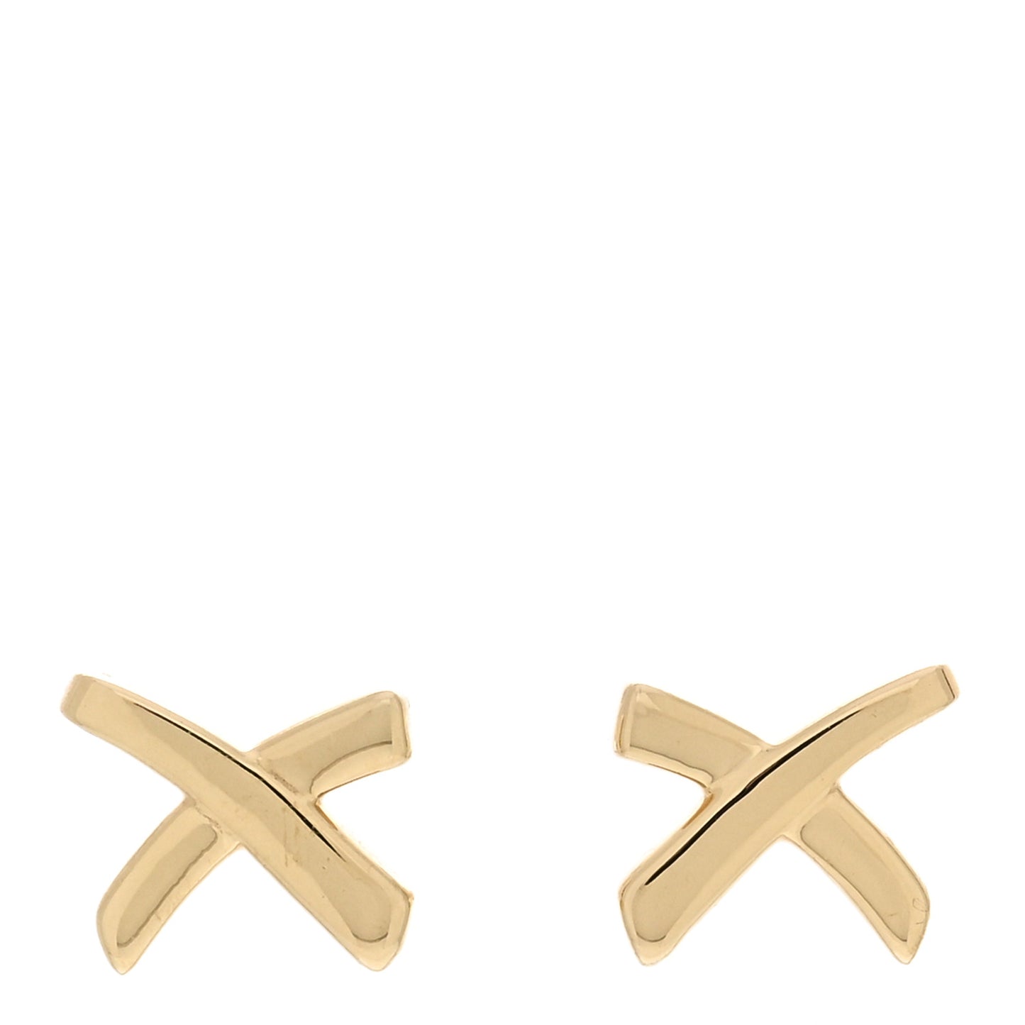 18K Yellow Gold Mini Paloma's Graffiti X Earrings
