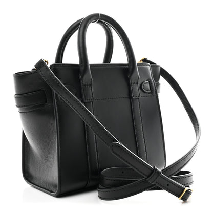 Mulberry Small Classic Grain Micro Bayswater Zip Tote Black 3 of 9