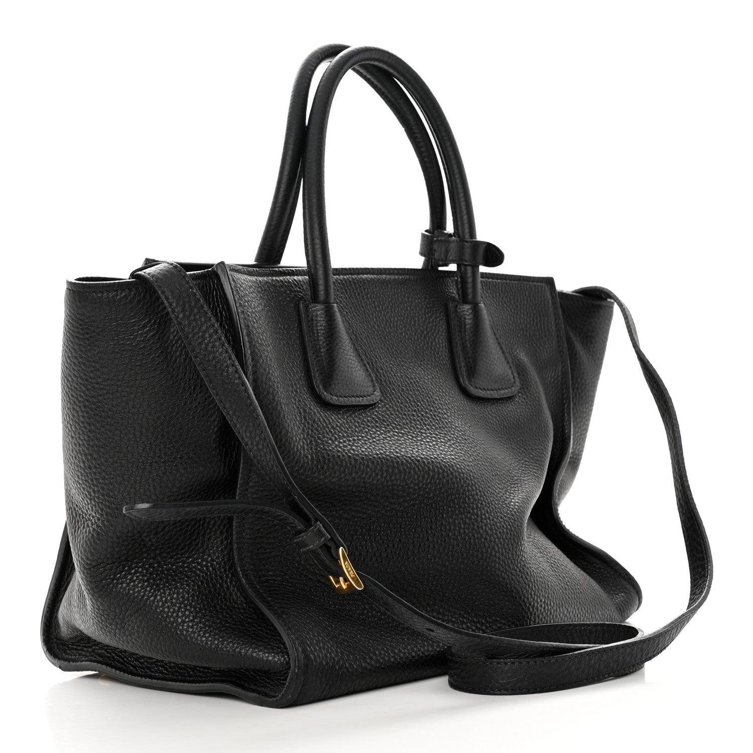 Prada Vitello Phenix Shopping Tote Black 3 of 18