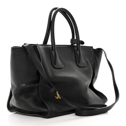 Prada Vitello Phenix Shopping Tote Black 3 of 18