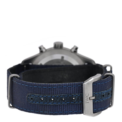 IWC Stainless Steel Fabric 43mm Pilot "Le Petit Prince" Chronograph Automatic Watch Blue IW377714 3 of 6