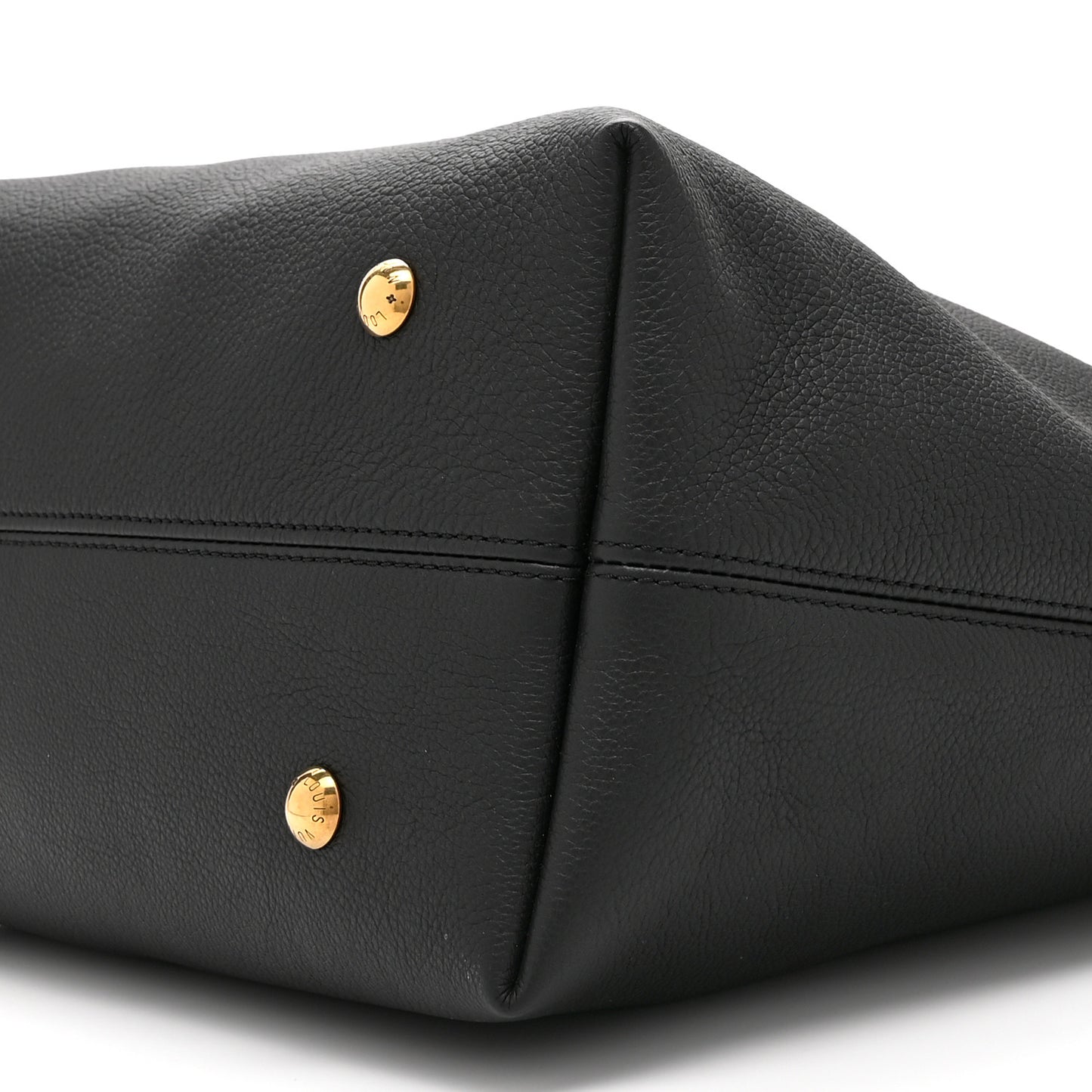 Grained Calfskin Low Key Hobo MM Black