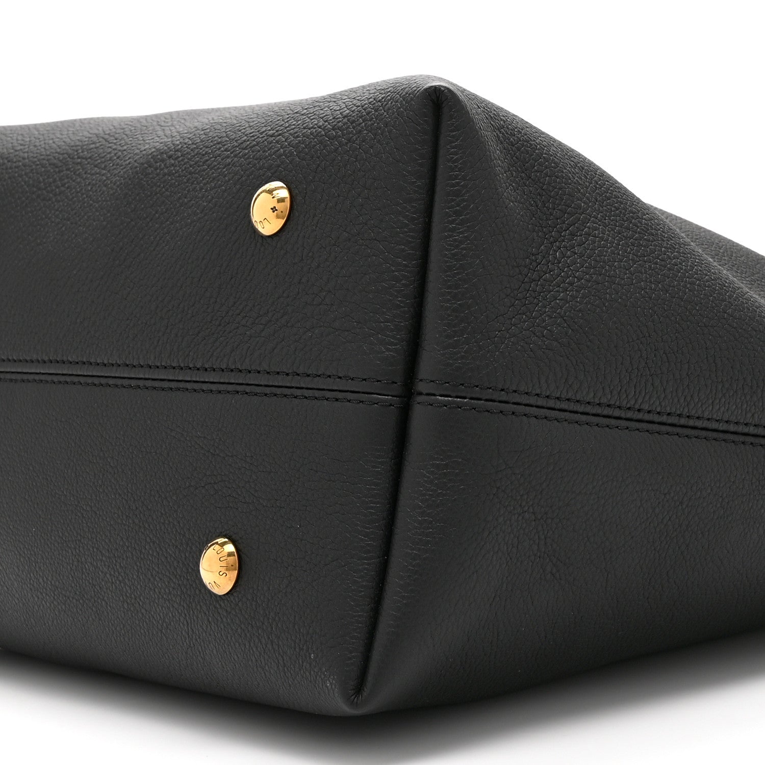 Louis Vuitton Grained Calfskin Low Key Hobo MM Black 10 of 10