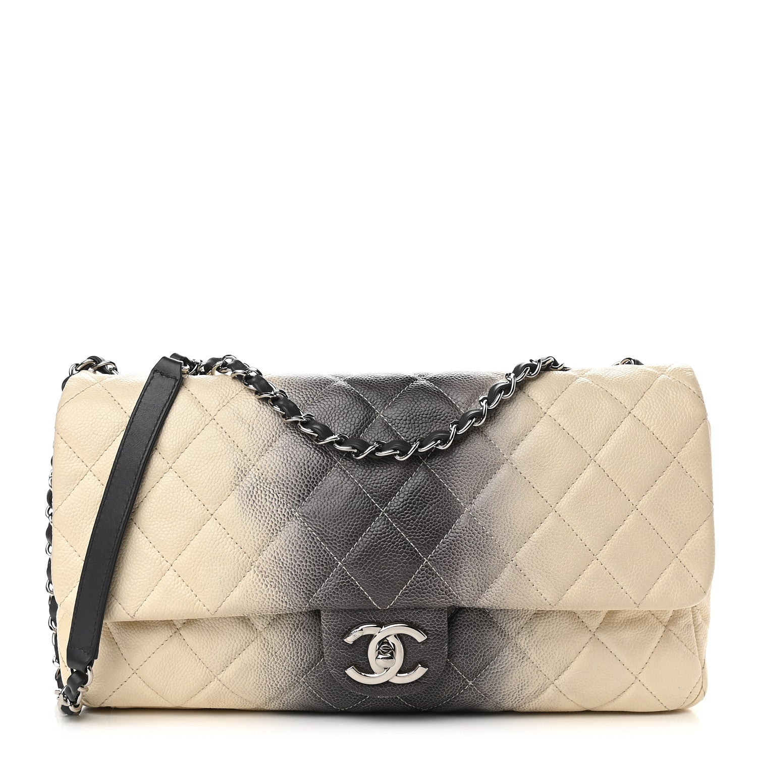 Chanel Caviar Quilted Large Ombre Single Flap Grey 1 of 8