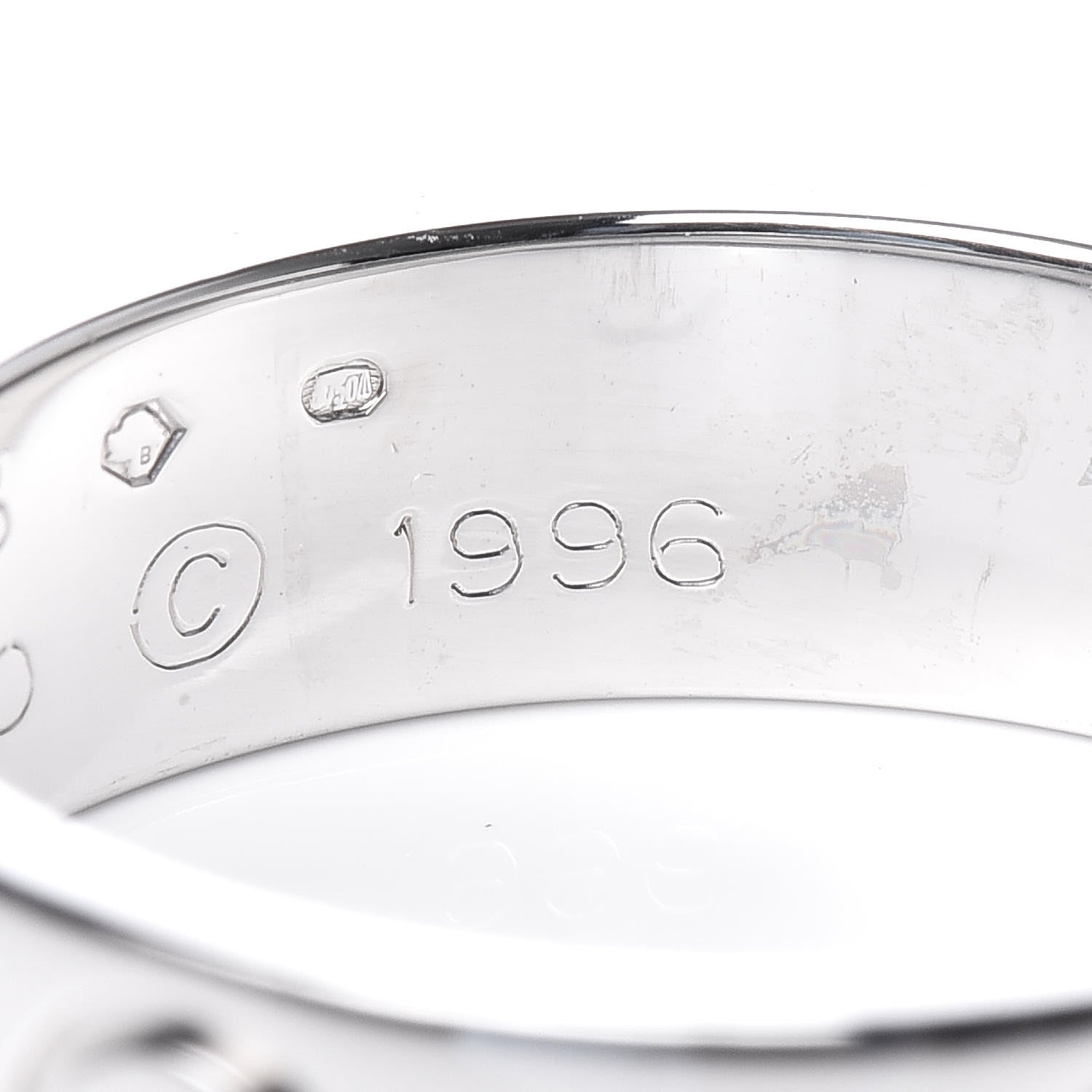 Cartier 18K White Gold 5.5mm LOVE Ring 53 6.25 6 of 6