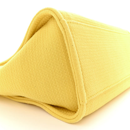 Chanel Mixed Fibers Small Deauville Tote Yellow 9 of 11