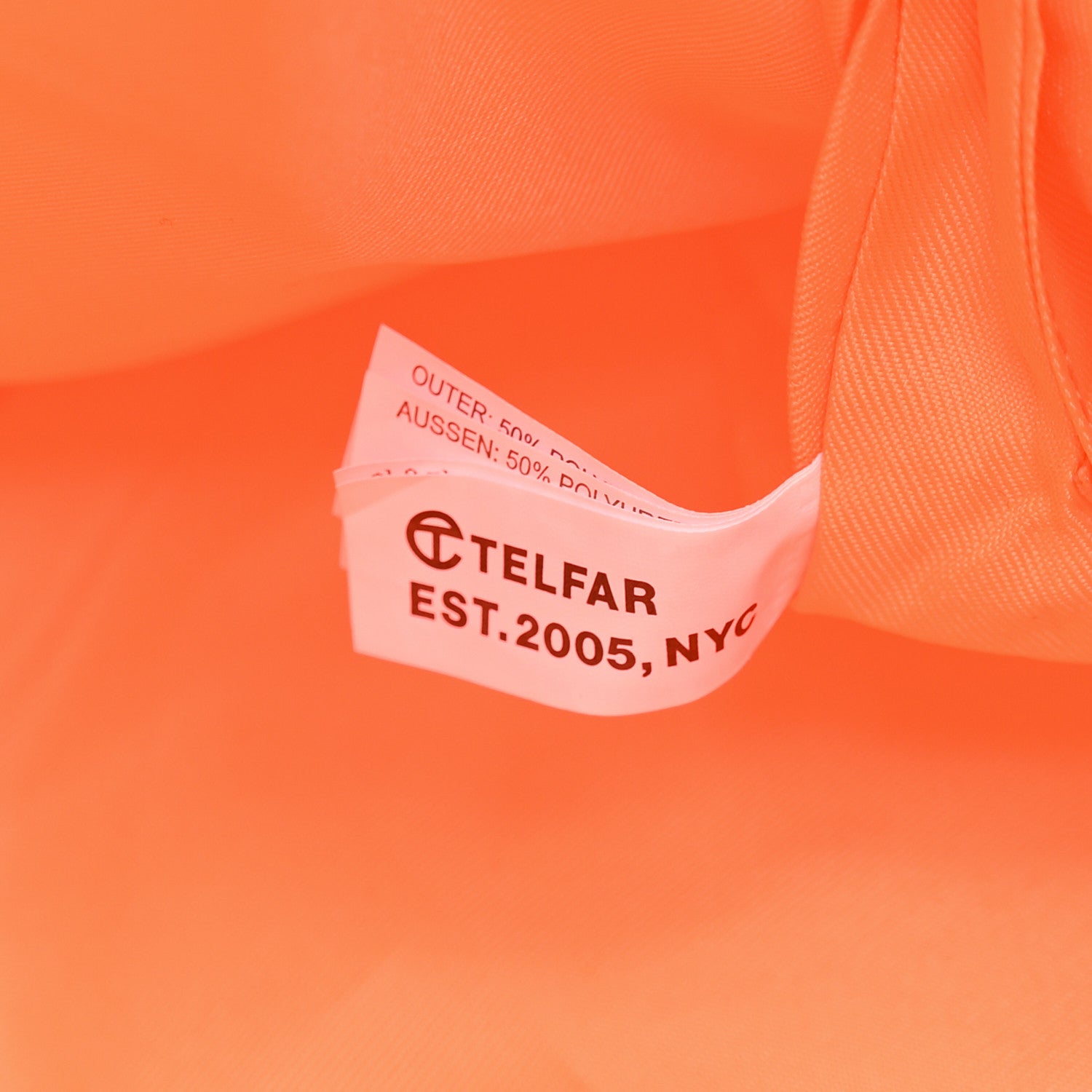 Telfar Vegan Leather Large Shopping Bag Orange 7 of 10