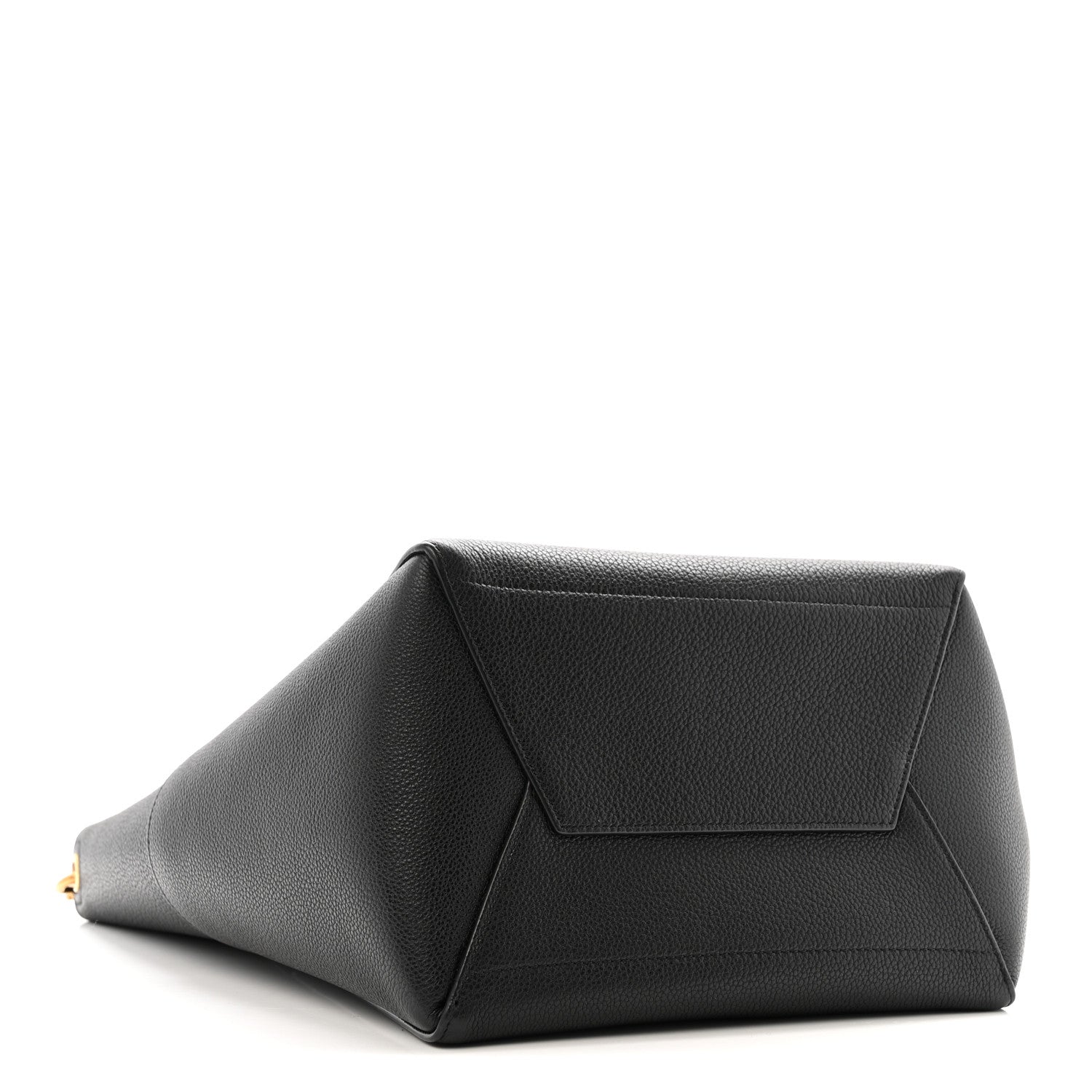 Celine Soft Grained Calfskin Sangle Bucket Bag Black 4 of 13