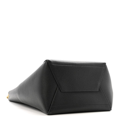 Celine Soft Grained Calfskin Sangle Bucket Bag Black 4 of 13