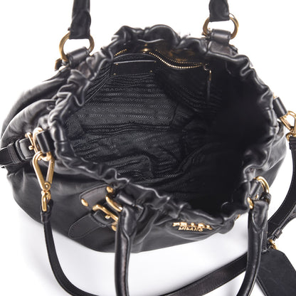 Prada Soft Calf Tote Black 6 of 9