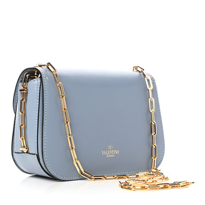 Valentino Garavani Vitello Chain Flap Bag Aqua 3 of 8