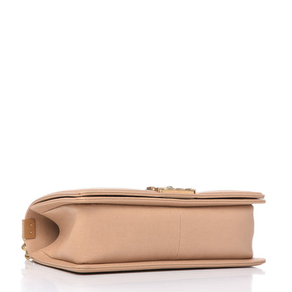 Chanel Caviar Quilted Medium Boy Flap Beige 4 of 10