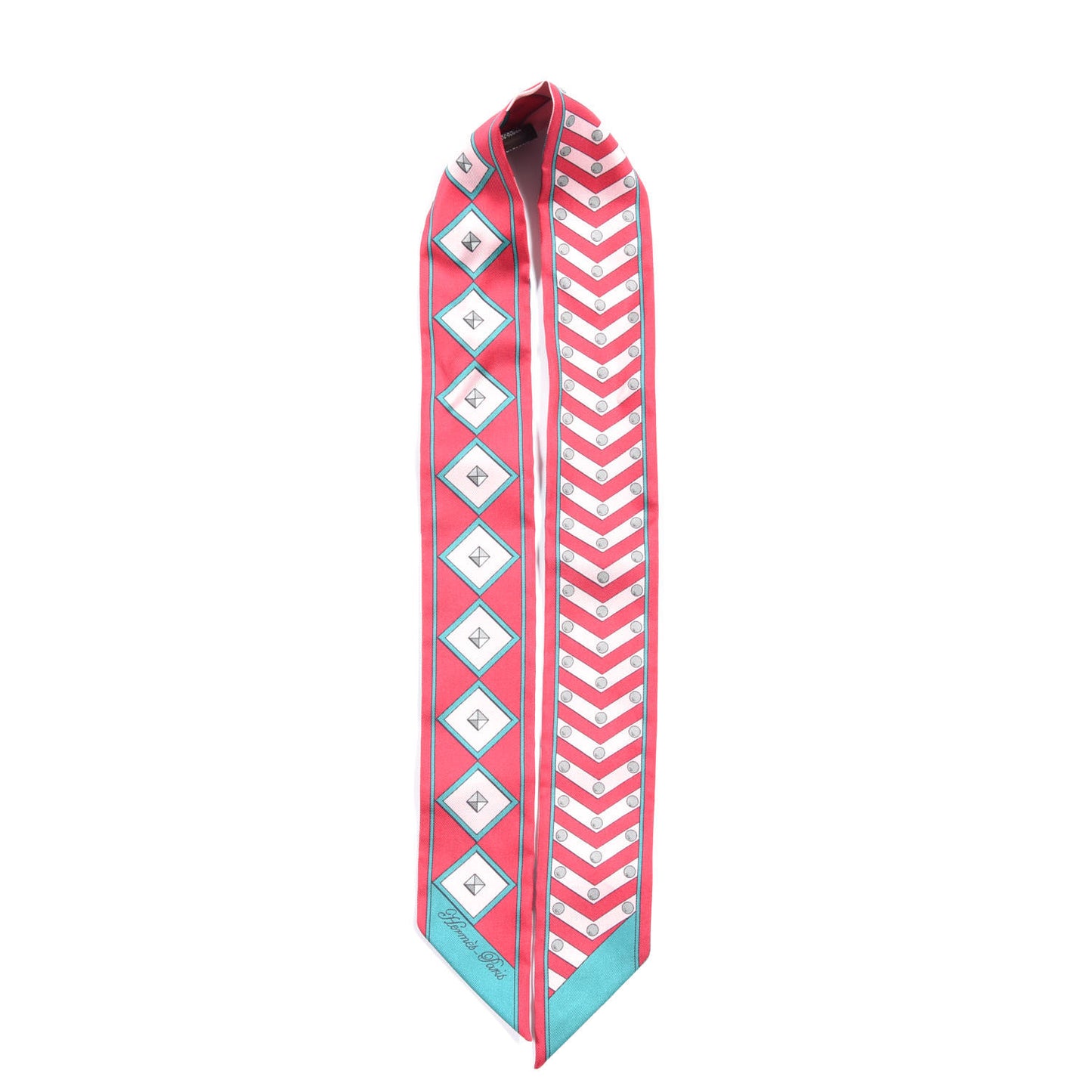 Silk Colliers Et Chiens Twilly Framboise Vert Rose