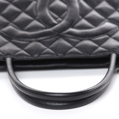 Chanel Caviar Quilted Medallion Tote Black 16 of 18