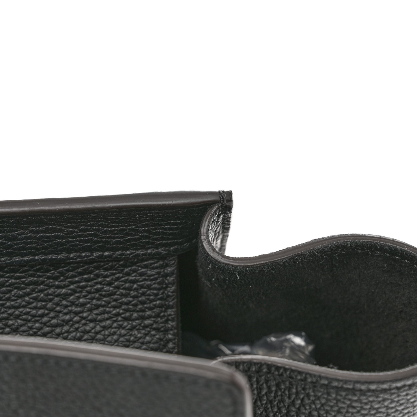 Drummed Calfskin Micro Luggage Black