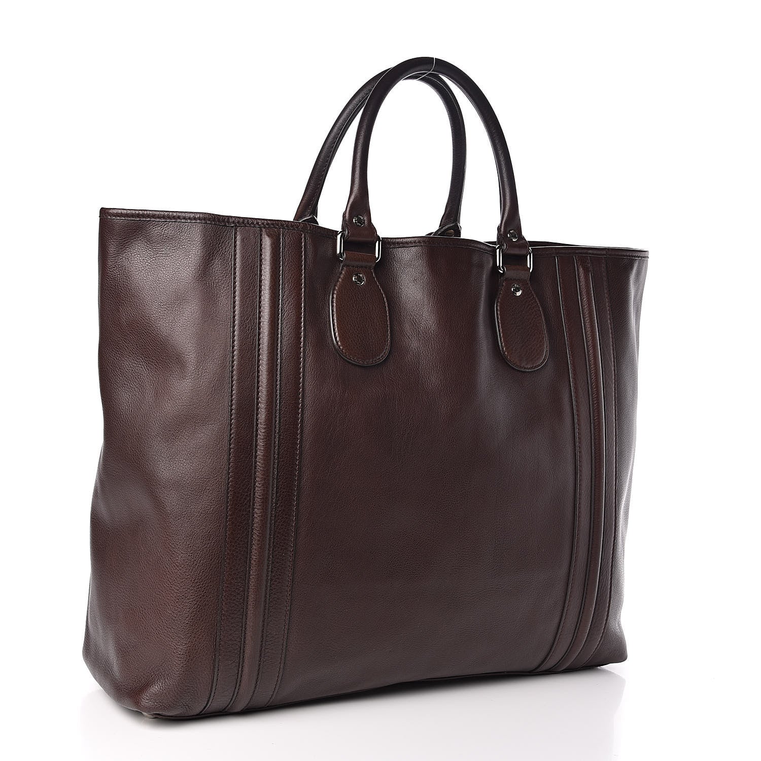 Gucci Calfskin Large Tote Brown 3 of 10