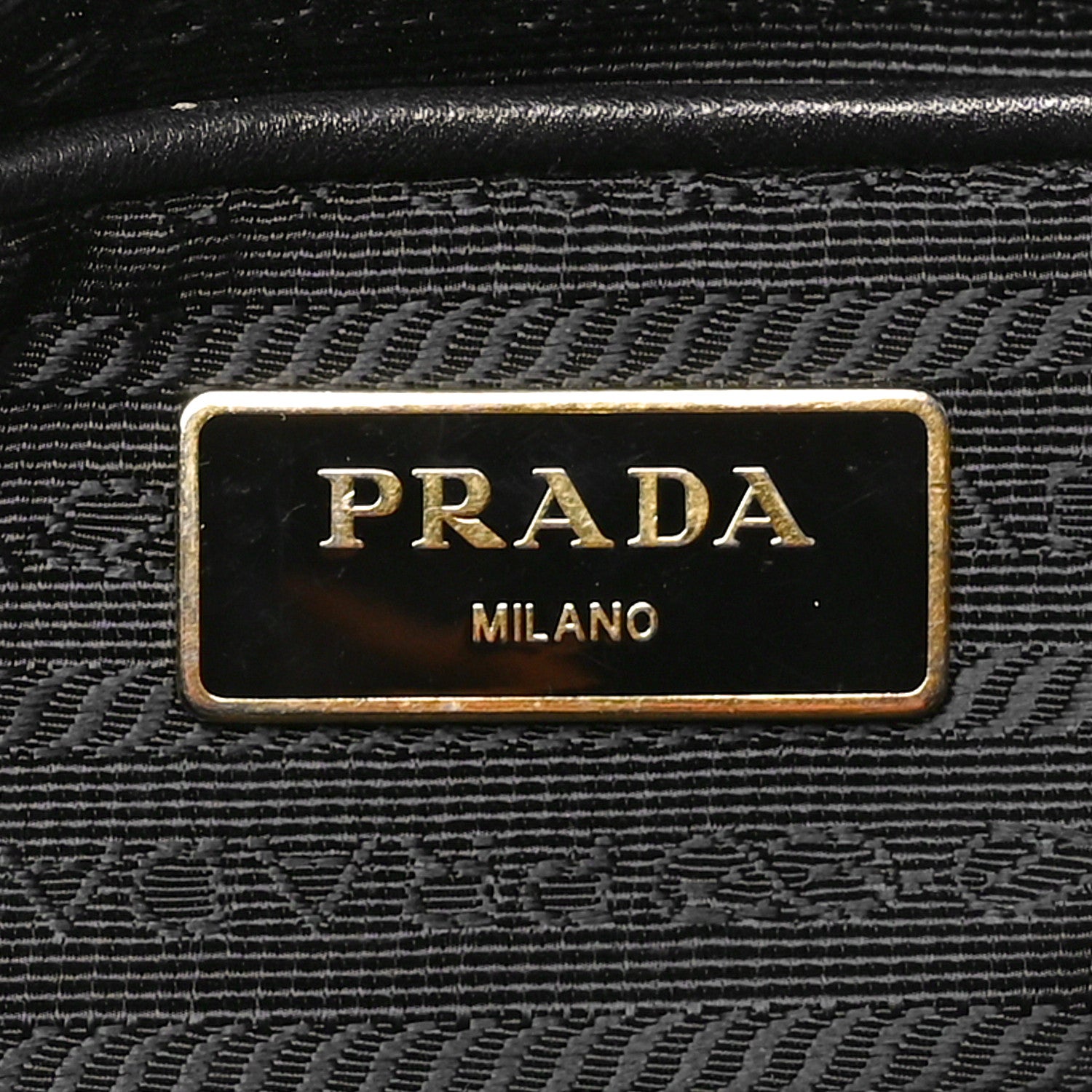 Prada Tessuto Nylon Saffiano Shopping Tote Black 6 of 9