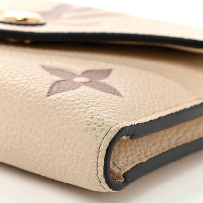 Louis Vuitton Empreinte Monogram Giant Victorine Wallet Creme Bois De Rose 9 of 9