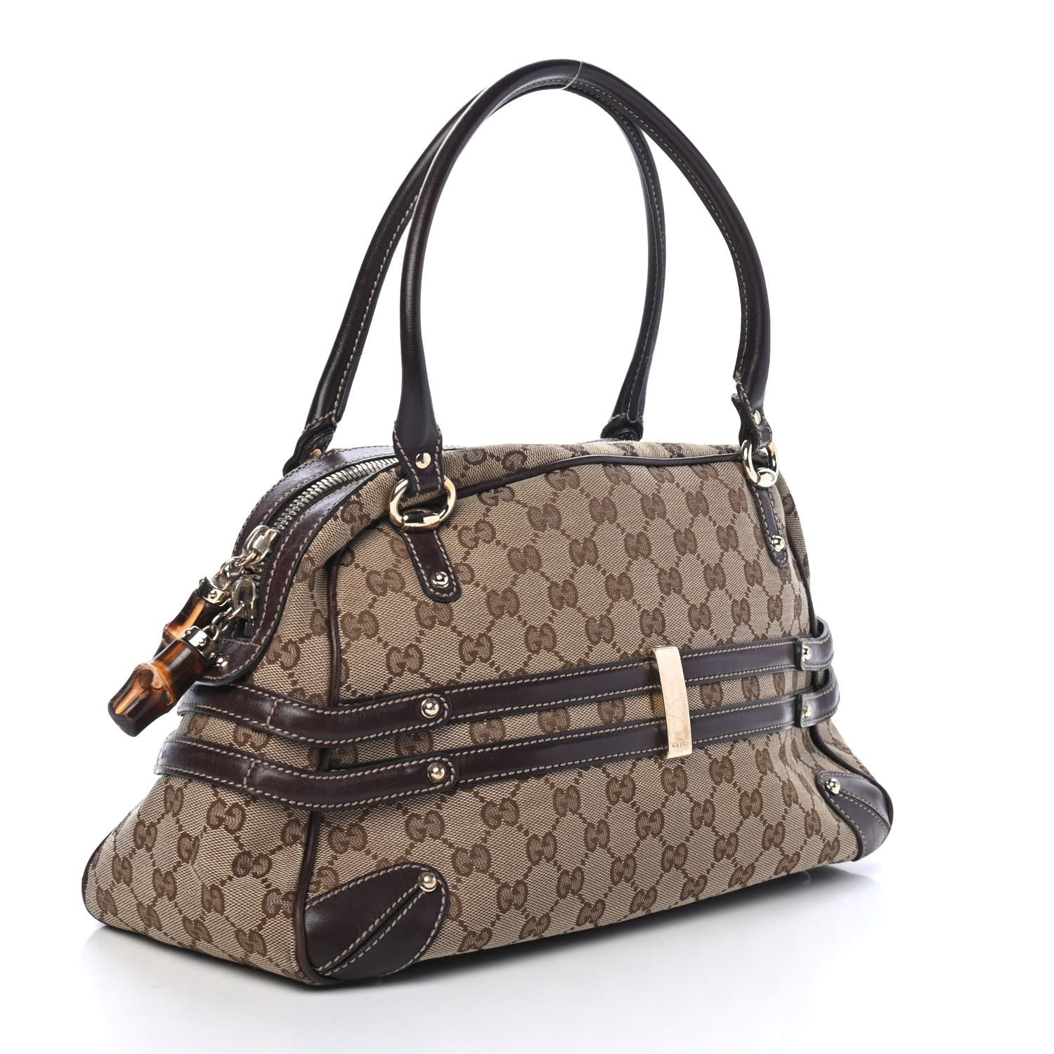 Gucci Monogram Large Wave Boston Dark Brown 2 of 4