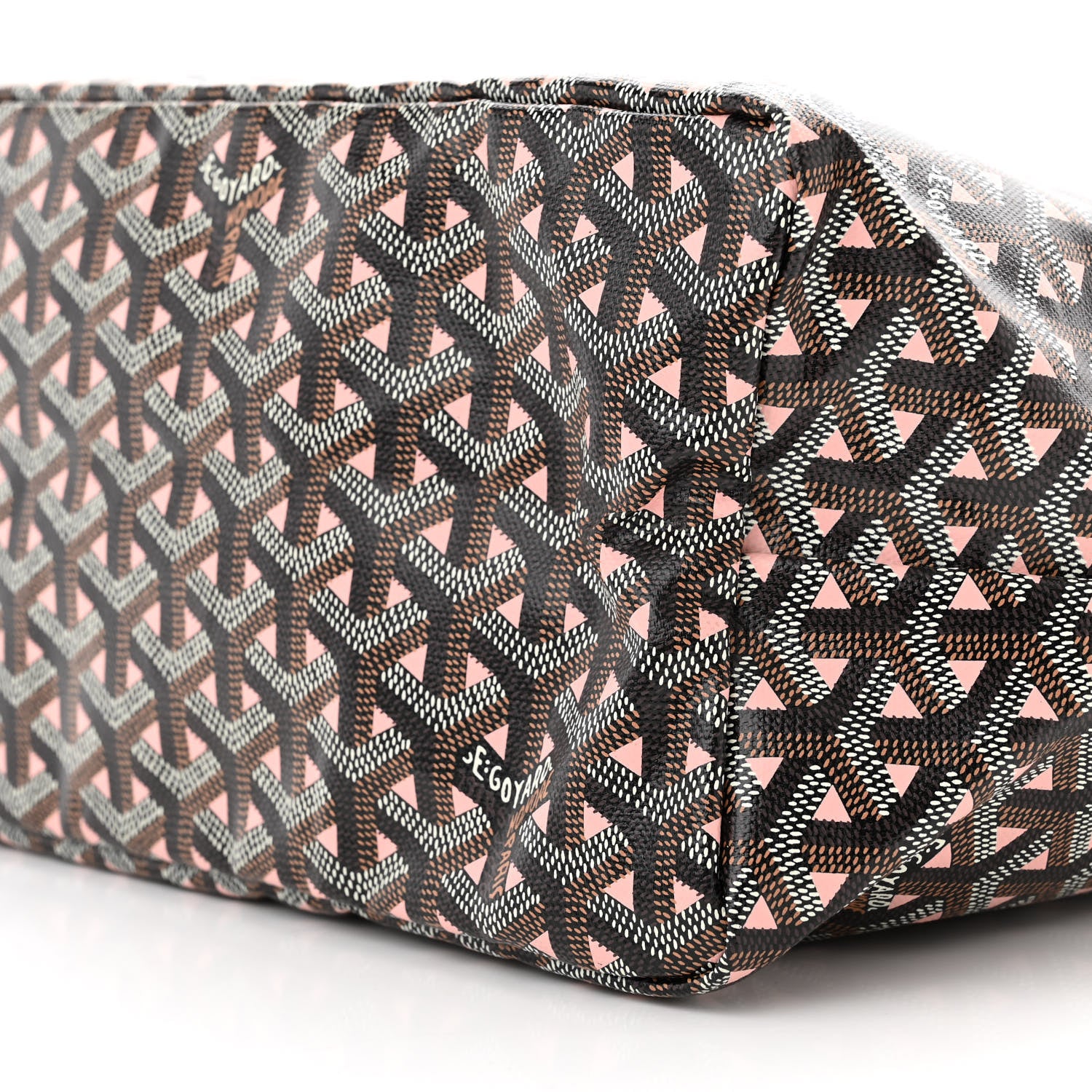 Goyard Goyardine Saint Louis Claire Voie PM Black Pink 10 of 10