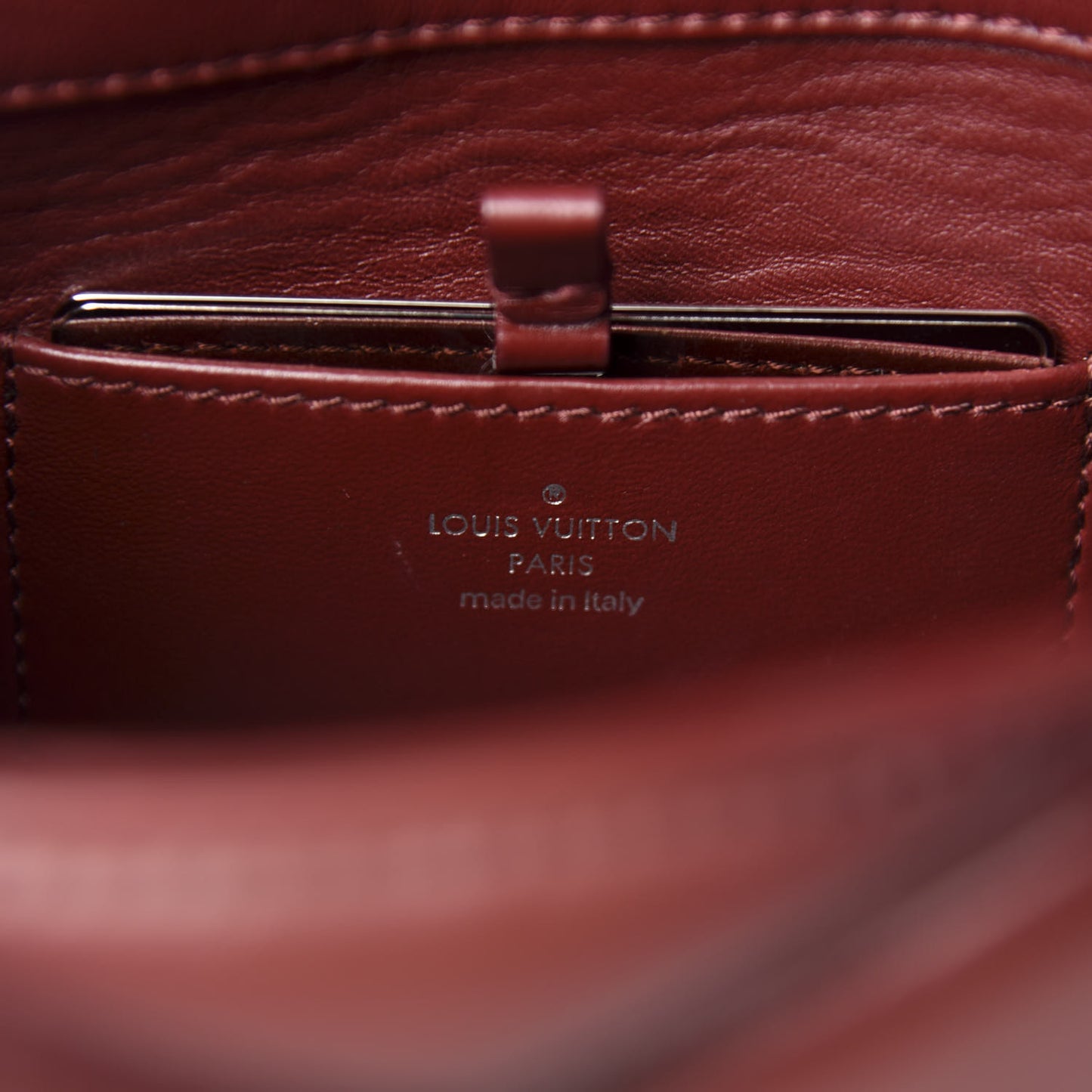Lambskin Malletage GO-14 PM Bordeaux