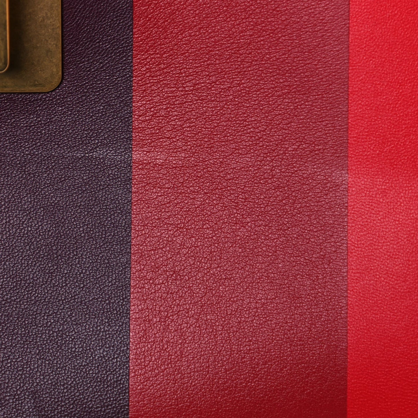 Smooth Calfskin Colorblock Medium Vring Shoulder Bag Rouge Pur