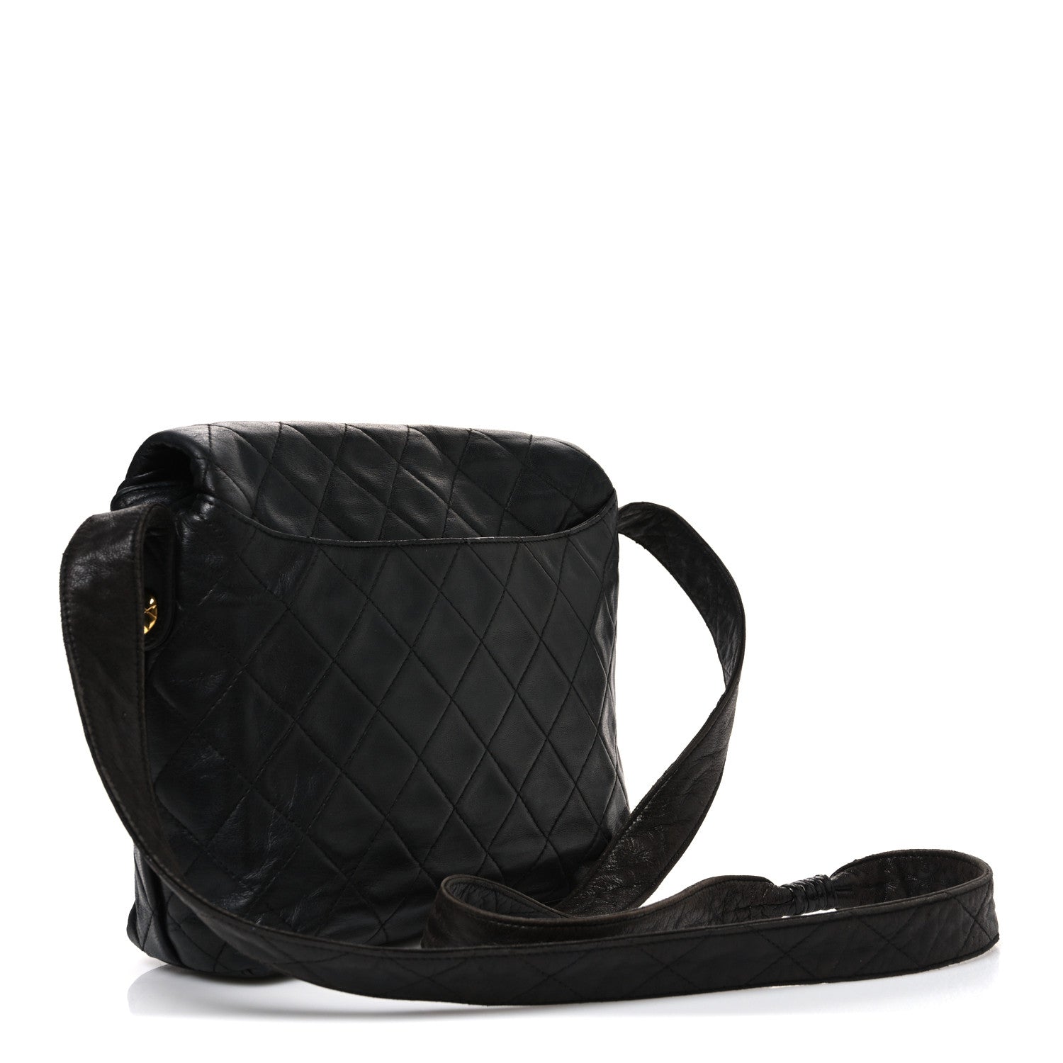 Chanel Lambskin Quilted Flap Shoulder Bag Black 2 of 10