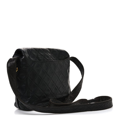 Chanel Lambskin Quilted Flap Shoulder Bag Black 2 of 10
