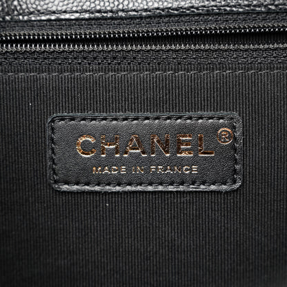 Chanel Caviar Quilted Carry Me Top Handle Flap Black 6 of 10