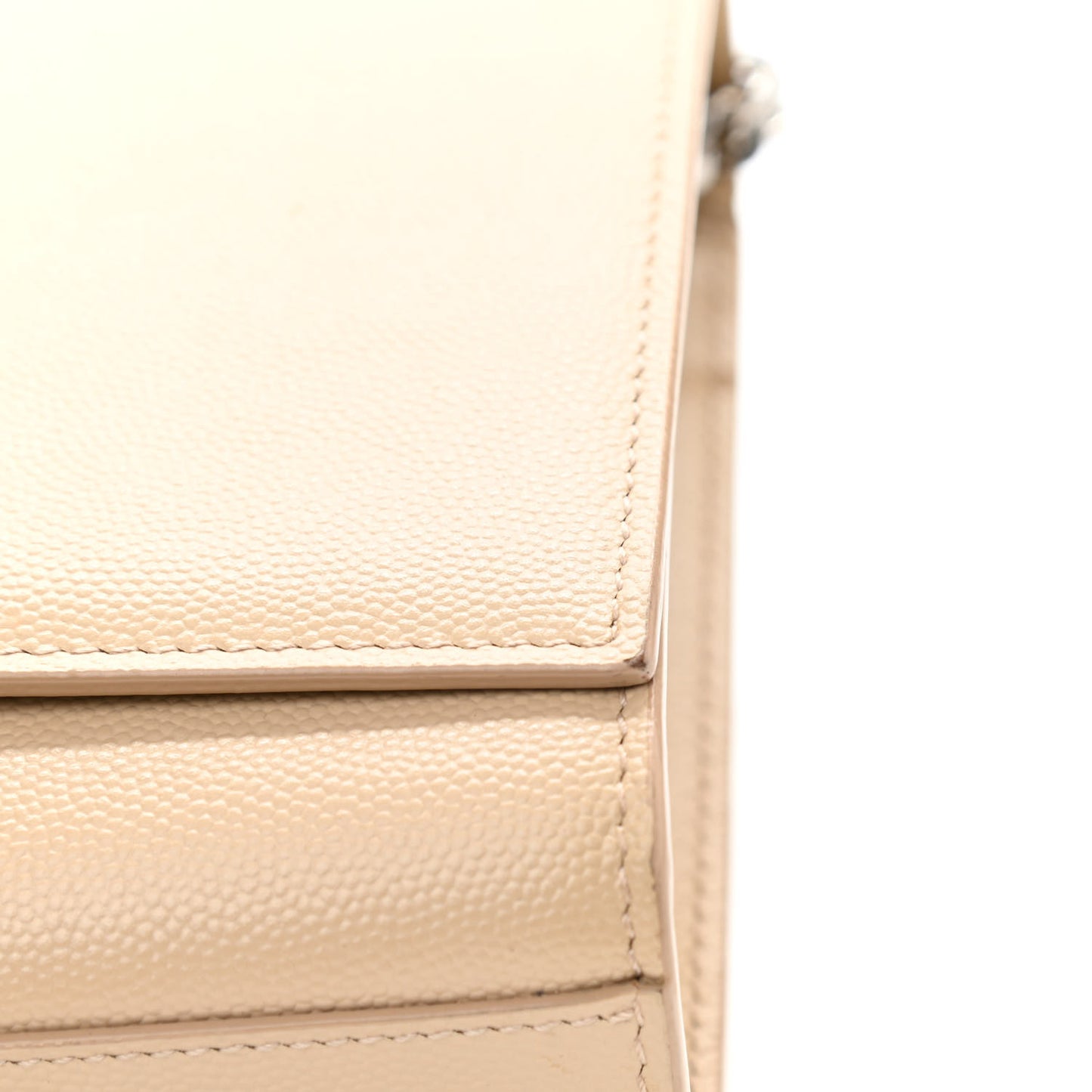 Grain De Poudre Medium Classic Monogram Kate Satchel Sable Beige