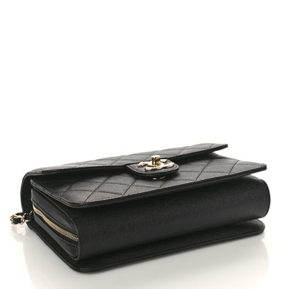 Chanel Caviar Quilted Large Like A Wallet Flap Black 4 of 9