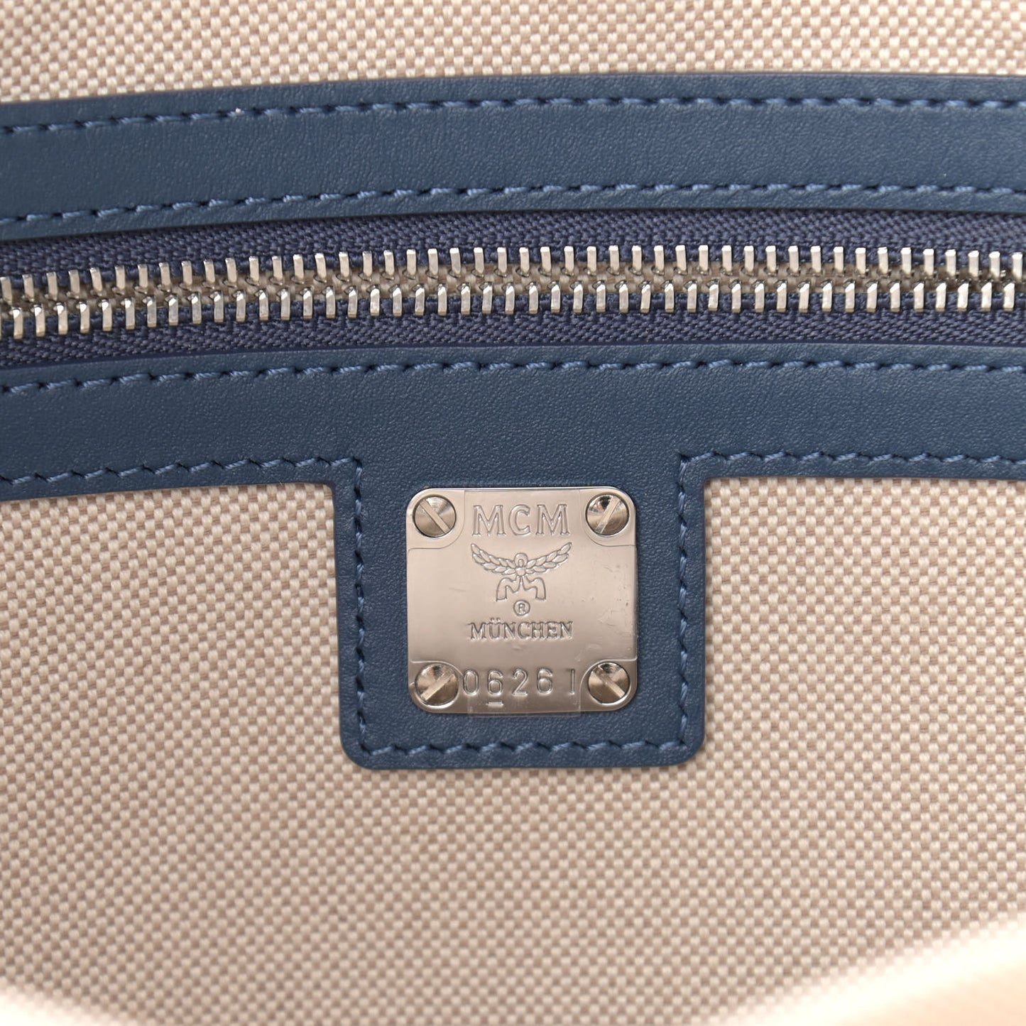 Jacquard Monogram Large Tote Blue