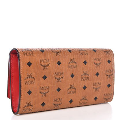 MCM Visetos Continental Flap Wallet Cognac 3 of 11