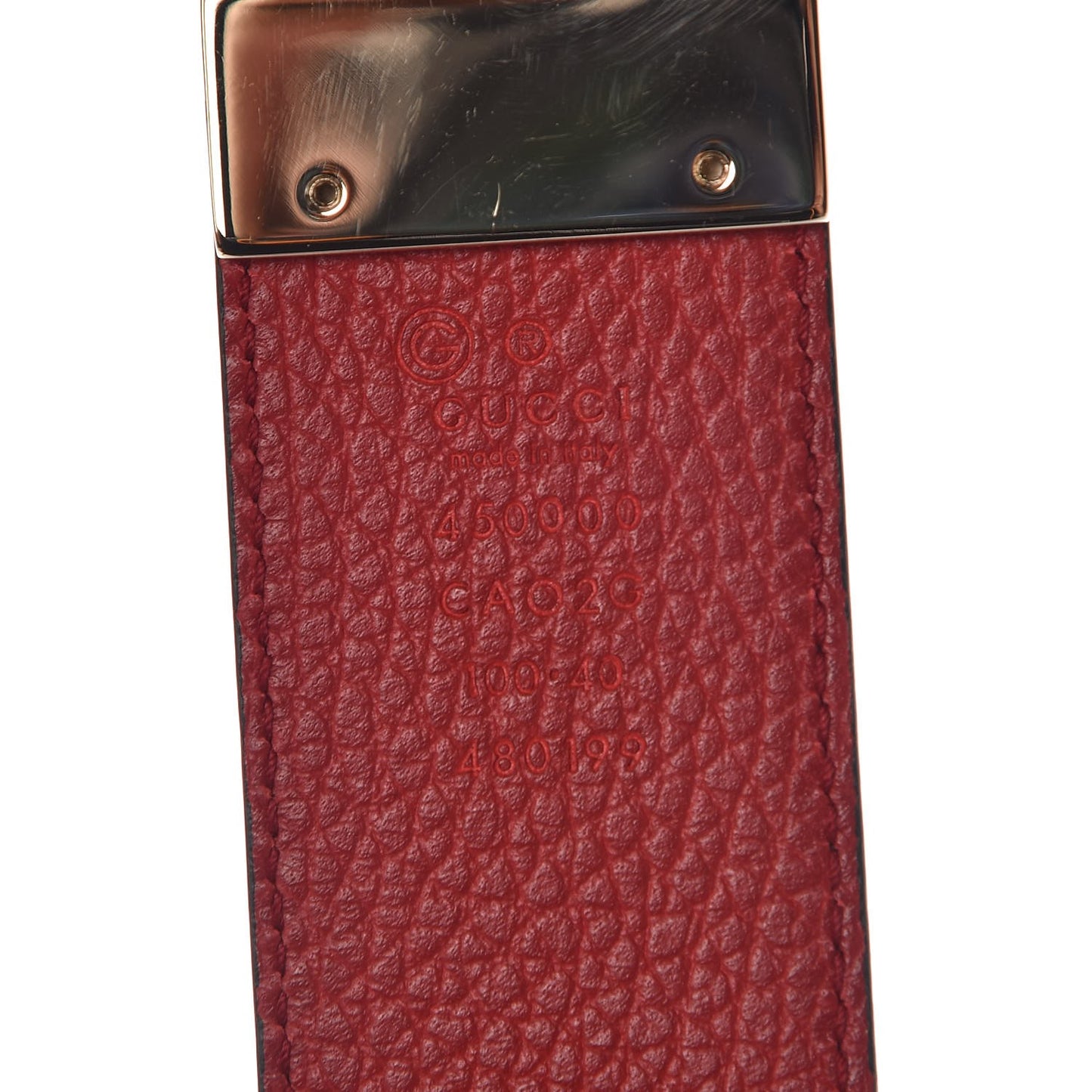 Calfskin 1973 Reversible Belt 100 40 Black Red