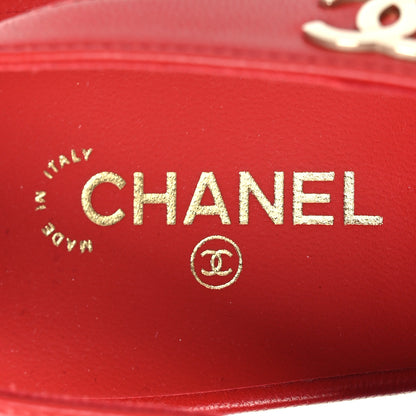 Chanel Lambskin Slingback Pumps 40.5 Black White 9 of 11
