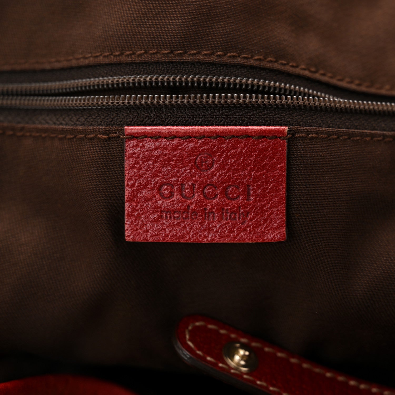 Gucci Monogram Medium Princy Tote Red 6 of 12