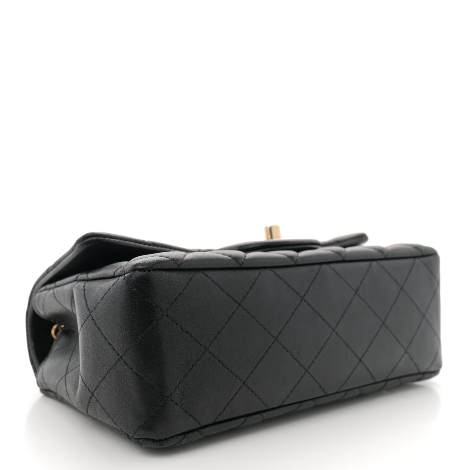 Chanel Lambskin Quilted Mini Rectangular Flap Black 4 of 11