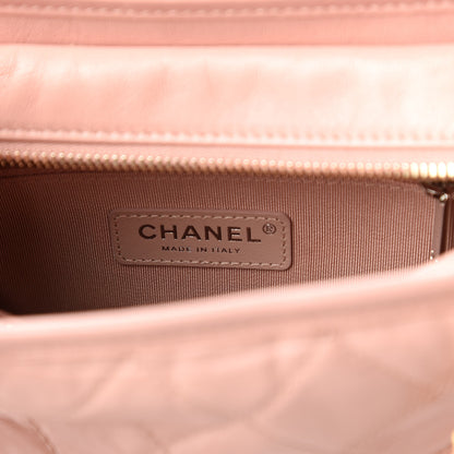 Chanel Aged Calfskin Quilted Small Gabrielle Hobo Pink 8 of 10