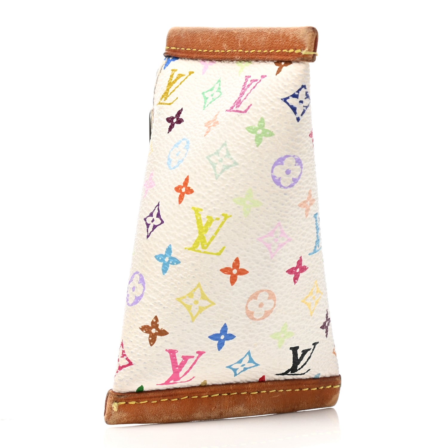 Louis Vuitton Monogram Multicolor Berlingot Coin Purse White 3 of 8