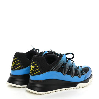 Louis Vuitton Calfskin Mens Zig Zag Sneakers 7 Black Blue 4 of 10
