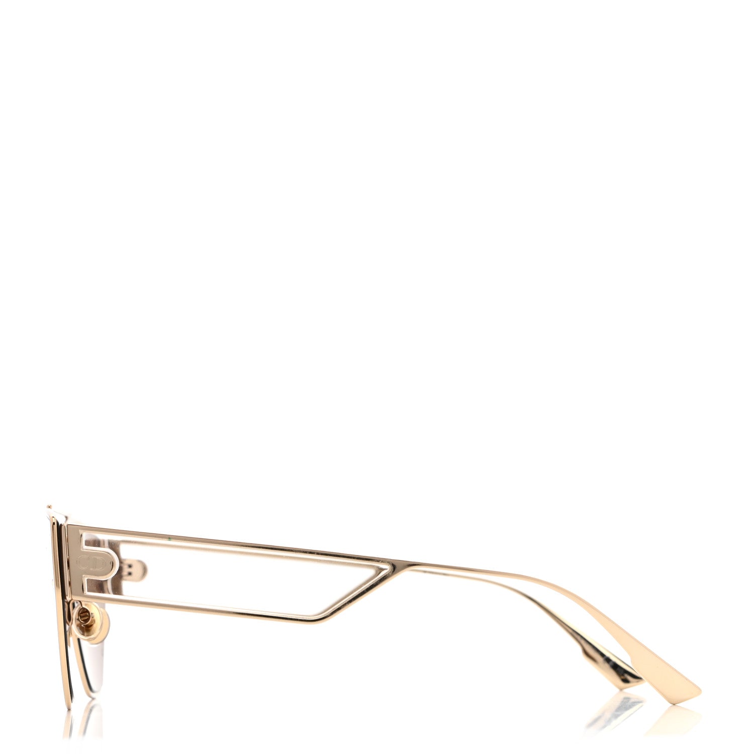 Christian Dior Metal Sunglasses Gold 3 of 8