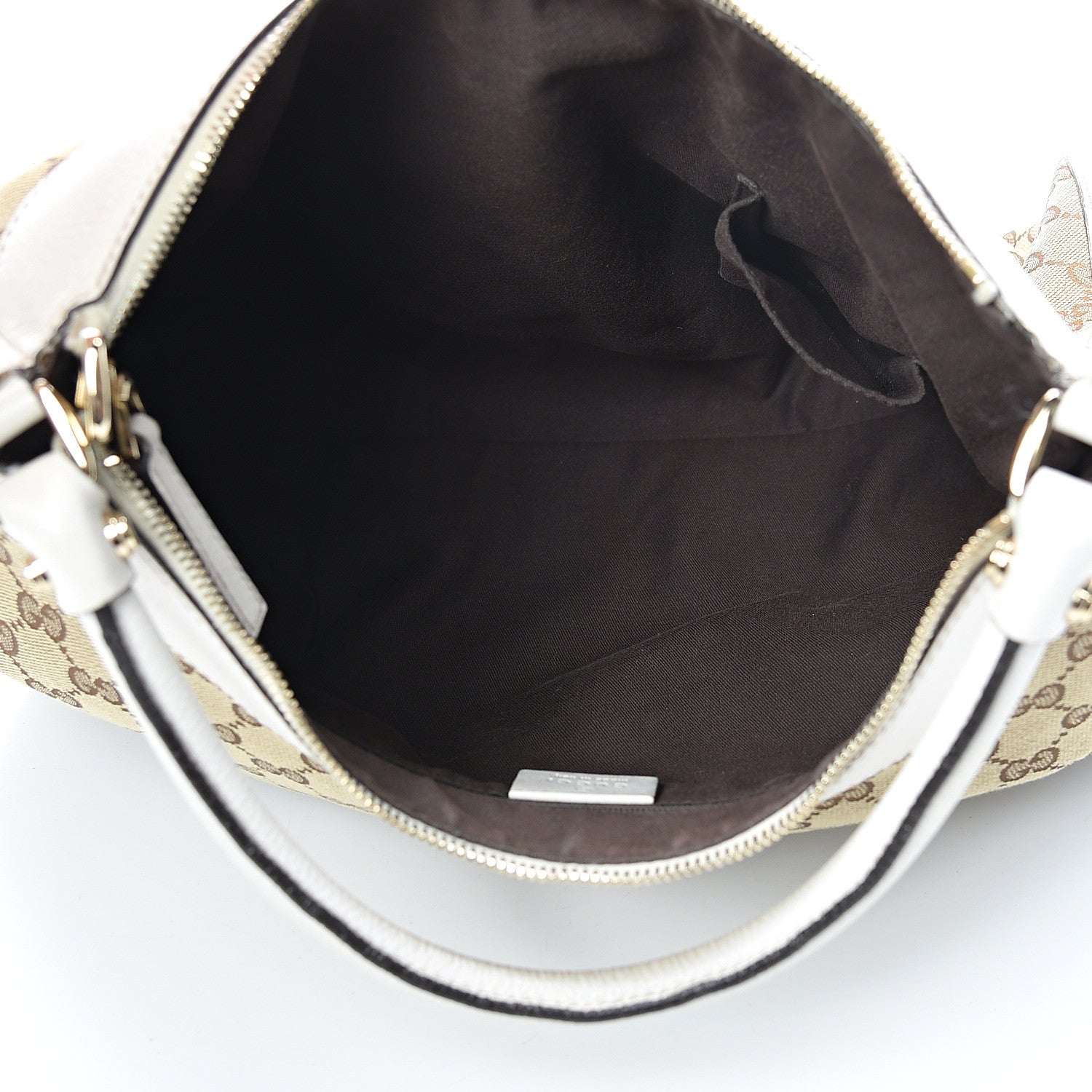 Gucci Monogram Large D Gold Hobo Off White 4 of 14