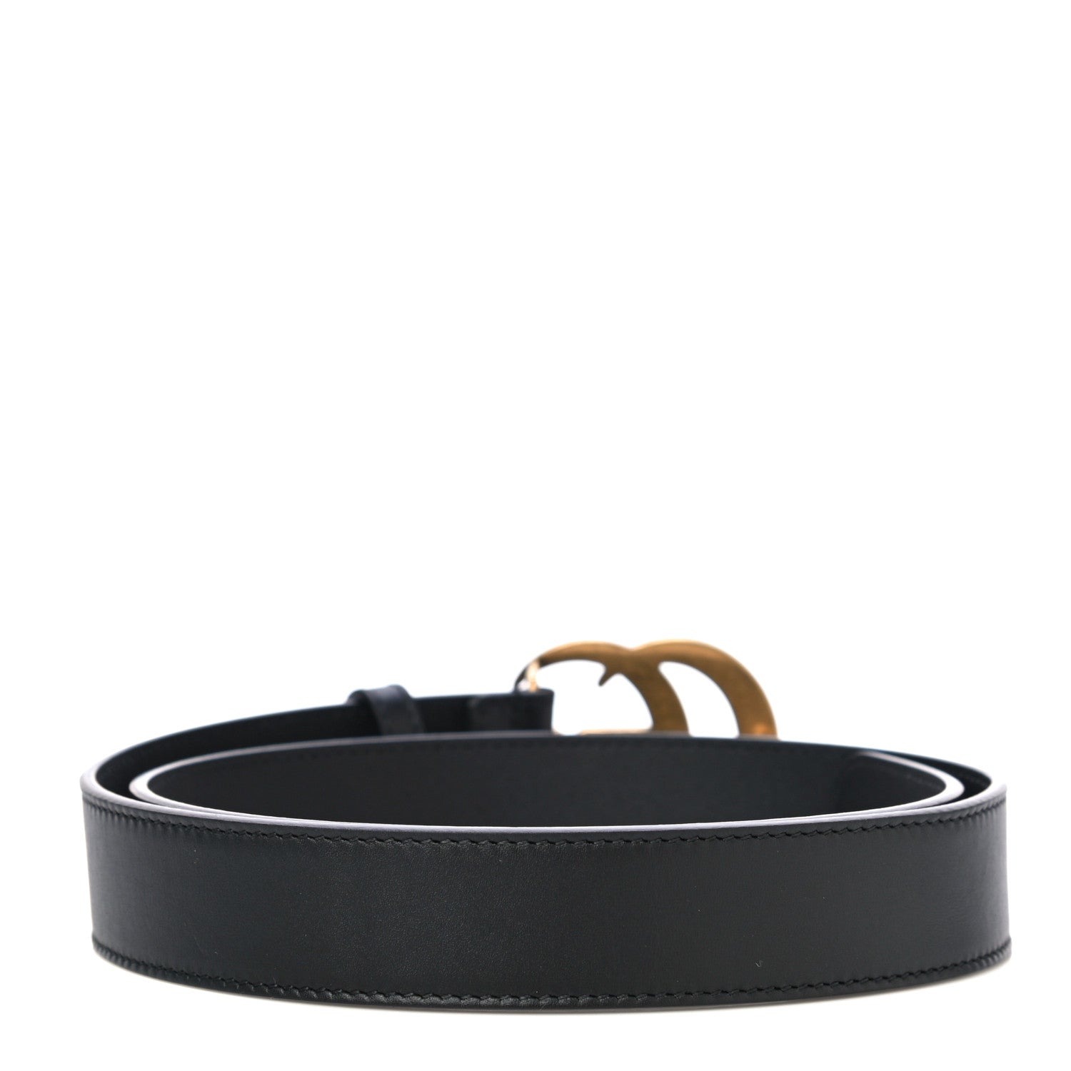 Gucci Calfskin Double G 30mm Belt 80 32 Black 2 of 7