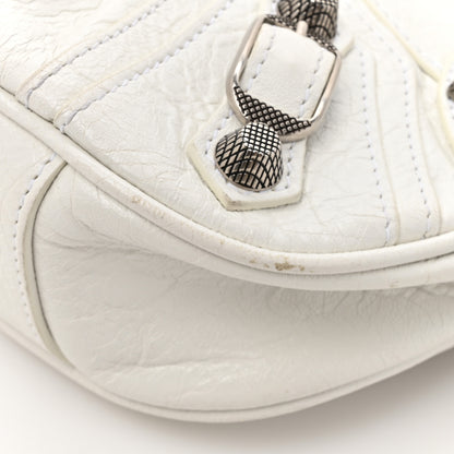 Balenciaga Agneau Arena Le Cagole Shoulder Bag XS Optic White 12 of 13